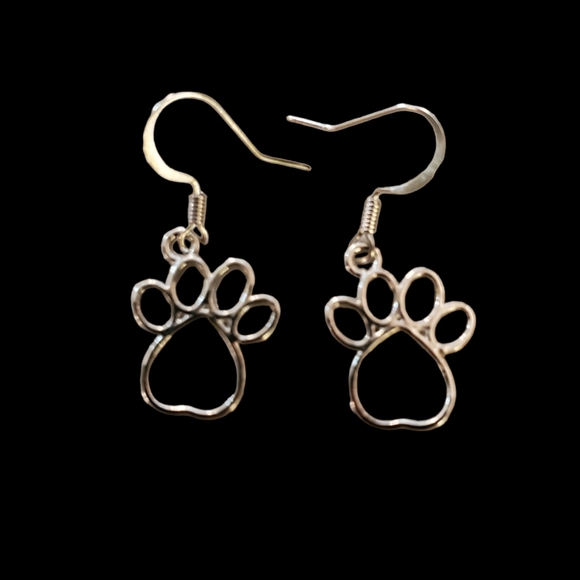 Hand Crafted Jewelry Handmade Made Dog Paw Print Earrings Poshmark